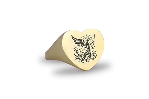 Bague d'Ange en Or 14k pour un cadeau de Saint-Valentin unique
