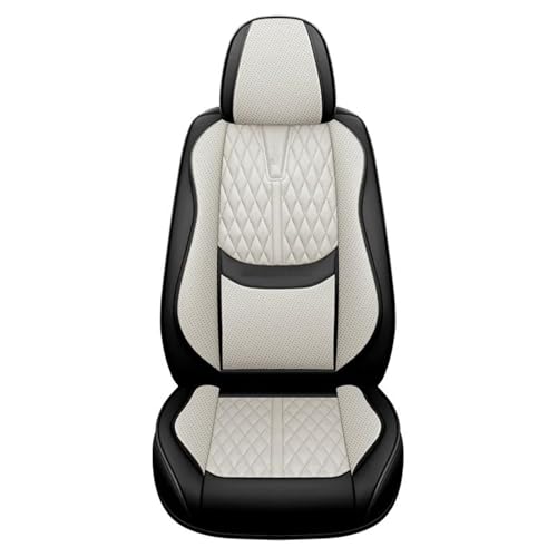 Fundas de asientos para Opel Astra K de cuero premium color blanco roto