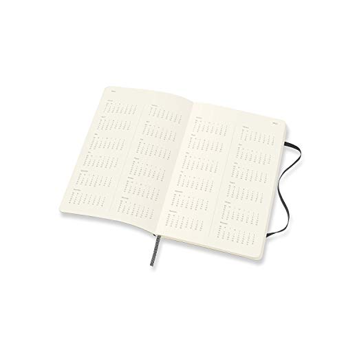 Moleskine 18 Month 2020-2021 Monthly Planner, Soft Cover, Large (5" X 8.25") Black #TOP2