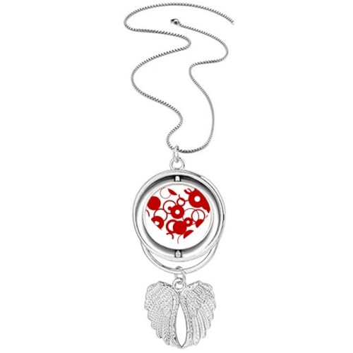 Collier cœur ailes d'ange rouge, un cadeau inoubliable pour surprendre l'élue