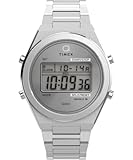 Timex Orologio Digitale al Quarzo da Uomo con Cinturino in Acciaio Inossidabile TW2Y09800