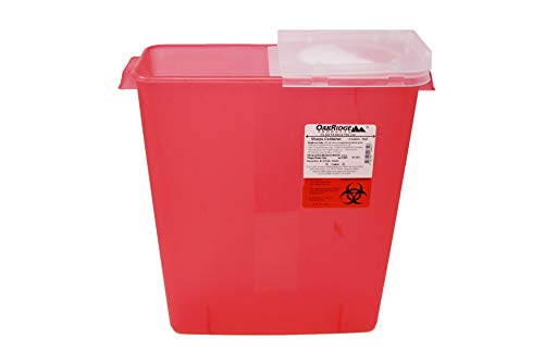 Oakridge 3 Gallon Size Needle And Syringe Sharps Disposal Container #TOP3