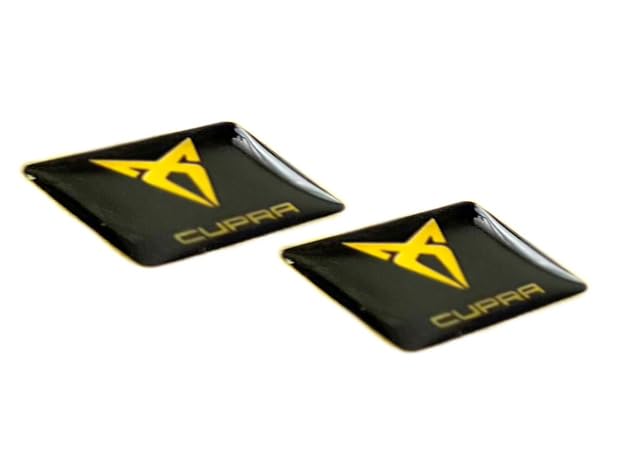 2 Pegatinas Decorativas Con Emblema C.U.P.R.A. De 18x11 Mm - Ideal Para Coche, Interior O Llaves
