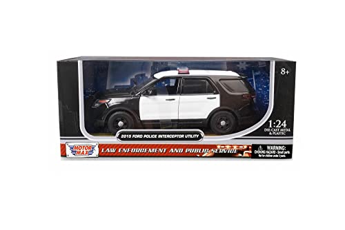 Motor Max 2015 Ford Unmarked Police Interceptor 1:24 miniatura 6
