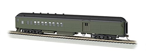 Voiture combinée Bachmann verte de 72 pouces pour train électrique