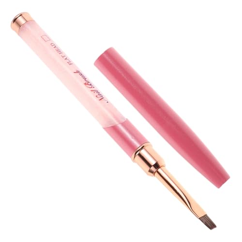 TOYZFRIENDY Pinceles para Uñas Profesionales con Cabezal Plano y Redondo Herramienta de Diseño para Arte de Uñas Gel Bolígrafos de Pintura para Detalles y Punteado para Uso Casa y Salones