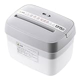 サンワダイレクト シュレッダー 家庭用 電動 A5対応 マイクロカット 細断枚数5枚 容量5L ホッチキス対応 コンパクト 卓上 小型 400-PSD076W