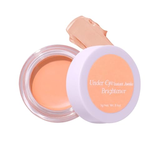 Under Bullener, Corrector de cobertura completa, Corrector de color impermeable, 1,73 pulgadas de maquillaje de ojos nutritivos, base de círculos oscuros para piel madura, belleza