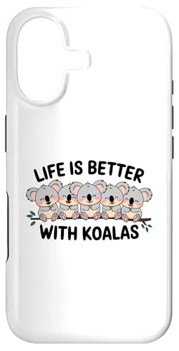 La Vie est Meilleure avec Les Koalas, Un Animal Koala Mignon et drôle Coque pour iPhone 17 La Vie est Meilleure avec Les Koalas, Un Animal Koala Mignon et drôle Coque pour iPhone 17