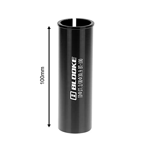 HOTMNTY Aluminium Mountain Bike Seat Post Shim, 100 mm, 27.2 mm - 30.9 mm, Black, 30.9-27.2-100 mm - Image 2