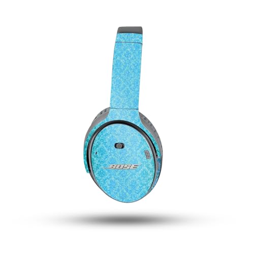 Image of MightySkins Glossy Glitter Skin Compatible with Bose QuietComfort 35 II Headphones - Blue Vintage | Protective, Durable High-Gloss Glitter Finish | Easy to Apply