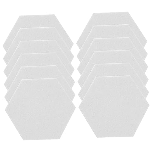 Garneck 12pcs Paneles Acústicos Hexagonales Grandes de Fieltro Auto-adhesivos para Absorción de Sonido Decoración para Hogar, Oficina y Escuela miniatura 1