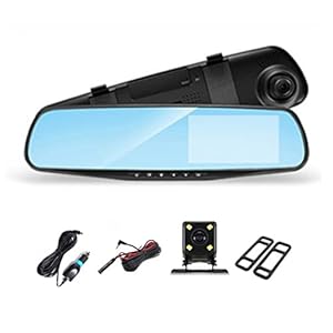 Tplus DVR Achteruitkijkspiegel met Dual Lens 1080P Dashcam