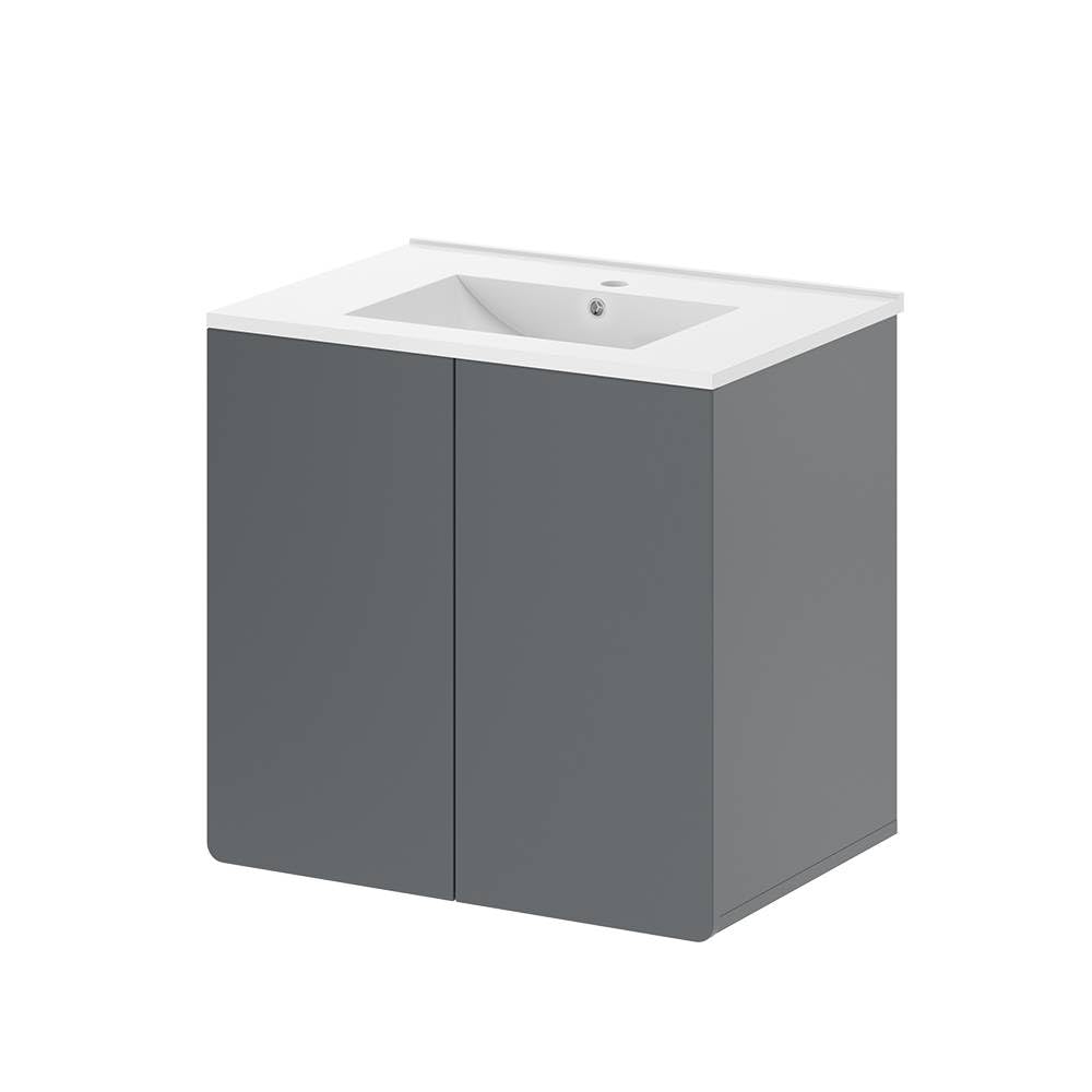 Vicco Vanity unit for washbasin Izan, Grey, 61.8 cm — image 1