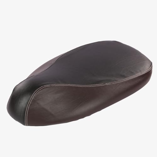 Image of Favourite Auto Accessories Dual Coloured Seat Cover with Pro Leather Finish for Ola S1, Ola S1 Pro, Ola S1 Air, Ola S1 X+ (Black & Brown)