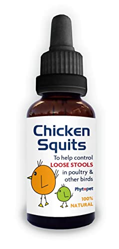 Phytopet Chicken Squits | 50ml | 100% Natural Herbal Supplement | Support For Loose and Wet Stools in Birds | Chickens & Birds | Phytopet Chicken Squits | 50ml | 100% Natural Herbal Supplement | Support For Loose and Wet Stools in Birds | Chickens & Birds |