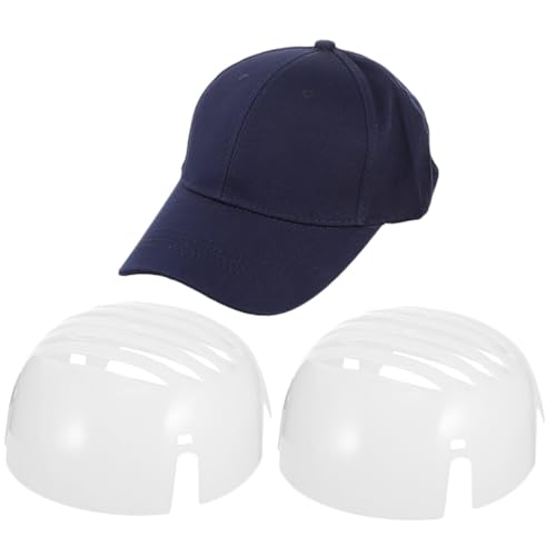 FUNOMOCYA Berretto Baseball con Inserti Protettivi in PE per Sicurezza Sul Lavoro Cappello Cotone con Bump Cap Insert per Protezione Testa Cappellino Lavoro e Sport Resistente e