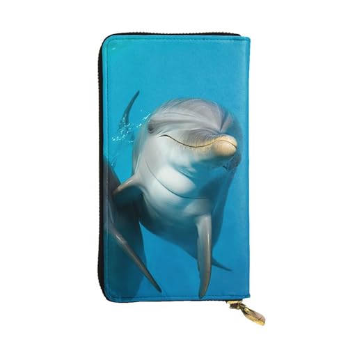 Grand porte-cartes de crédit en cuir avec support téléphone et zip de sécurité