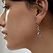 Handmade 925 Sterling Silver Dangle Earrings for Women,Double Twisted Linear Drop Statement Earrings Hypoallergenic Infinity Loops Spiral Earrings for Women Girls