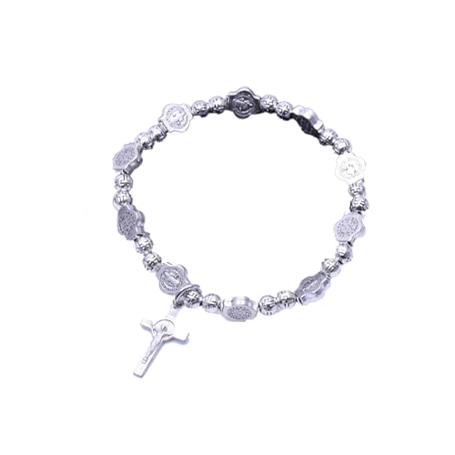 シルバークロスブレスレット シルバークロスリンクブレスレット 絶妙なクロスブレスレット 調節可能