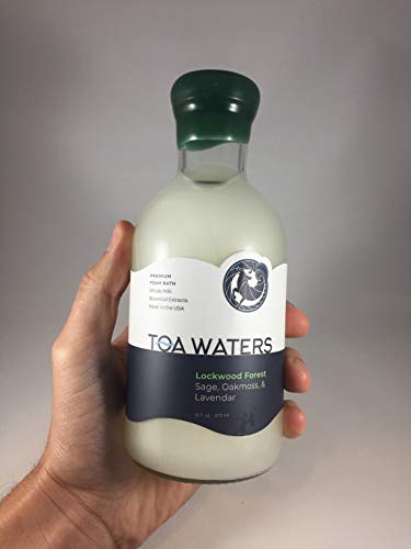 Lockwood Forest Bubble Bath - Sage, Oakmoss, Lavender - Organic Coconut Milk Bath With Botanicals - Aloe & Vitamin E - Vegan - Paraben Free - Handcrafted - For All Skin Types - By Toa Waters - 16 Floz #TOP4