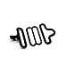 100 Sets Adjustable Bow Tie Hardware Clip Set, Metal Cravat Clip Hook Fastener for Necktie Strap (Black)