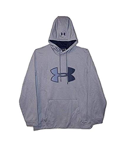 Under Armour Mens Cold Gear Ua Logo Graphic Logo Hoodie (X-Large) Grey