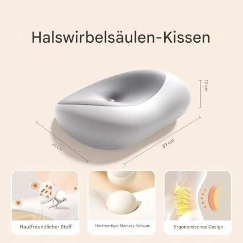 Coussin cervical contre le mal de dos pour dormeurs sur le dos
