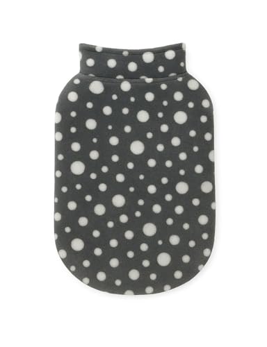 Image of The Pets Company Dog Winter Coat Jacket, Clothes, Windproof, Light Weight, Washable, Ultra Warm Thick Fleece Lined Dog Vest for Cold Weather Protection, (Polka Grey Cherry, Medium - 20 Inch)