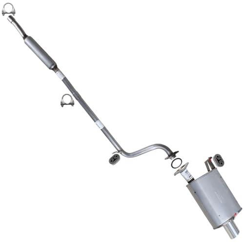 Northeastern Exhaust | Stainless Steel Resonator and Muffler Compatible for Mitsubishi Eclipse 2006-2009 2.4 - Includes Clamp & Gasket | Automotive Replacement Part