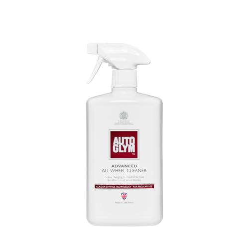 Autoglym Advanced All Wheel Cleaner 1L Colour Change Technology Reacts With Brake Dust pH Neutral Car Wheel Cleaner Spray and Alloy Wheel Cleaner Safe For All Wheel Types