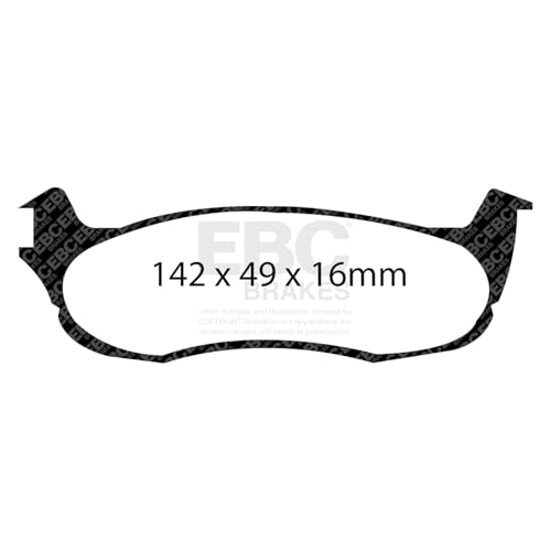 Image of EBC Brakes DP61633 6000 Series Greenstuff Truck and SUV Brake Pad