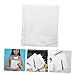 TOGEVAL Banknote Binder Sleeves 3 Hole Paper Holder Pages for Stamp Display Book