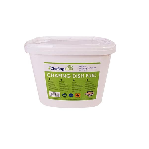 Chefline 4kg Chafer Gel Ethanol Fuel – Clean-Burning Buffet Heating Fuel for Chafing Dishes, Food Warmers, Catering, Hotels & Restaurants