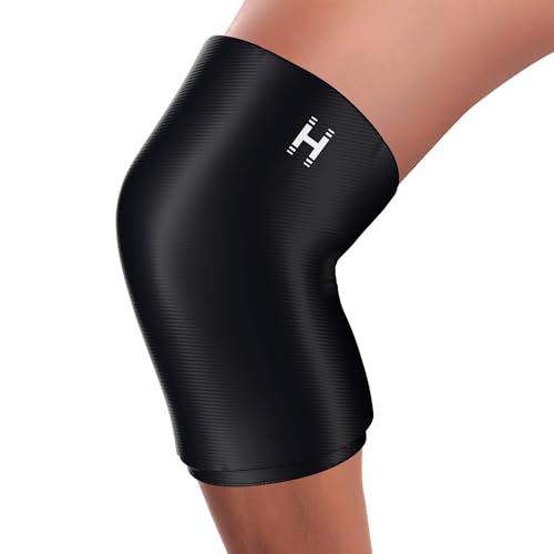 HoMedics Rodillera y Codera de Gel para Alivio con Frío y Calor, Rodillera y Codera de Compresión con Tejido Supersuave y Relleno de Hidrogel para Alivio del Dolor y Relajación, Negro