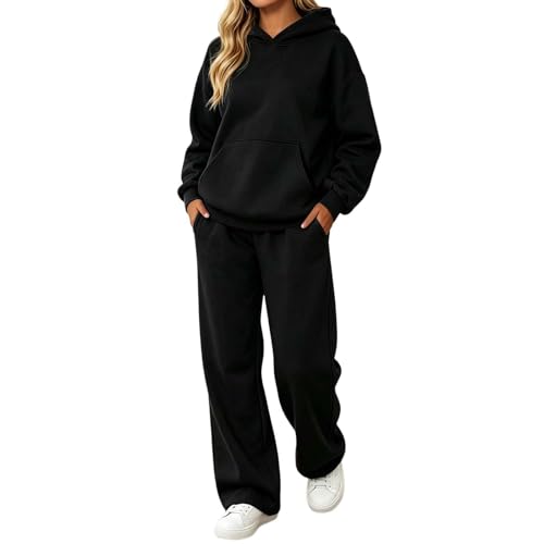 Sweatsuits Women 2 Piece Outfit Oversized Hoodies Sweatpants Lounge Sets - image 1