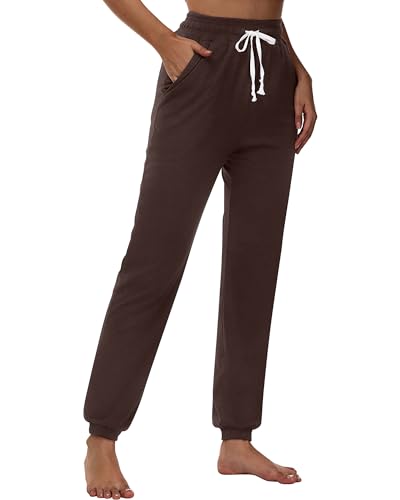 Ficerd 3 Pcs Women's Joggers Pants Casual Soft Sweatpants Lounge Pants High Waisted Athletic Joggers with Pockets3