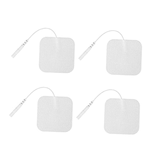 TOPBATHY 40 Electrodos De Fisioterapia Almohadillas De Repuesto Reutilizables Autoadhesivas De Tela Blanca No Tejida