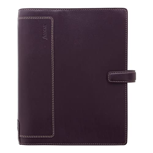 Filofax Holborn Organizer, A5 Size, Purple – Full Grain...