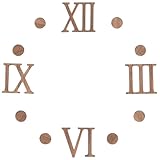 JEWEDECO Set Numeri Romani in Legno per Orologio da Parete Vintage, Accessori Pratici per Orologi a Muro, Installazione Comoda per Orologi Fai da Te in Casa