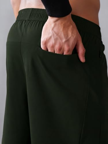 Image of CHKOKKO Shorts for Men Stylish Gym Workout Running Shorts Sports Cycling Summer Wear Dry Fit Side and Back Pockets Activewear Comfortable Training Shorts Pant for Man