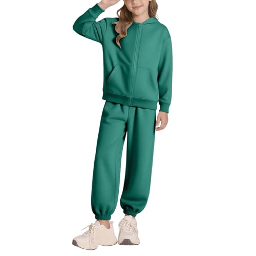 Girls Boys 2 Piece Tracksuit Athletic Sweatsuits Sets Full Zip Hooded Sweatshirt and Jogger Sweatpants Clothing Sets for Kid3