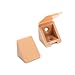 40 x sossai® Equerre D'angle/connecteurs de meubles/Équerre étagère | BT1 | 2 trous | Couleur : hetre | Matière : Plastique