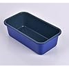 Monfish loaf pan baking bread 1lb loaf bread pans for home baking cake 9x5inch set of 2 haze blue non stick coating Royal blue carbon steel