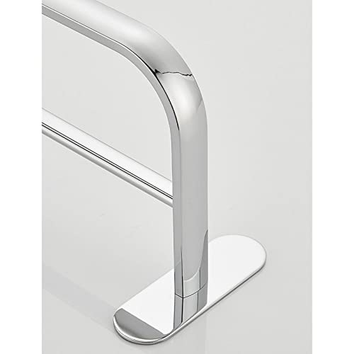 Porte-serviette acier inoxydable mural support serviette sans perçage LWX - 4
