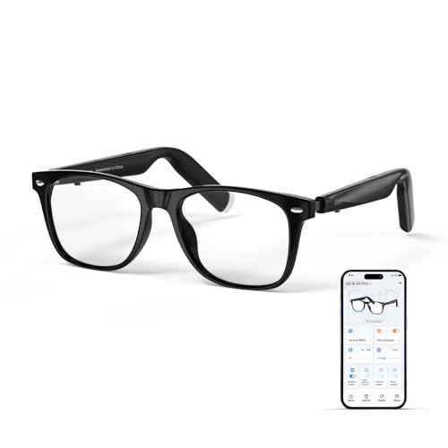 AI Glasses for Men & Women, Smart Glasses Powered by ChatGPT, AI Real-time Translation with 147 languages, 11H Music Play, Bluetooth Glasses with Anti-Blue Light Lens for Daily Use, Travel