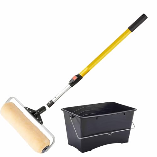 Falcon Roller Kit Applying Block Paving Stone Sealer Tarmac Restorer Painting Scuttle Roller