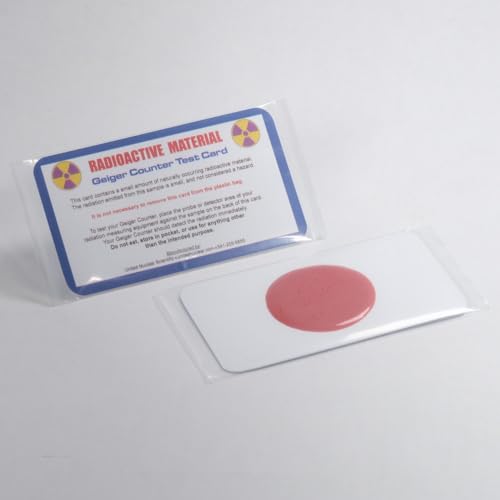 United Nuclear Geiger Counter Test Card