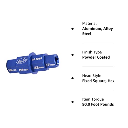 Motion Pro 08-0355 T6 Superlight Hex Axle Tool 17,19,22,24 Mm #TOP4