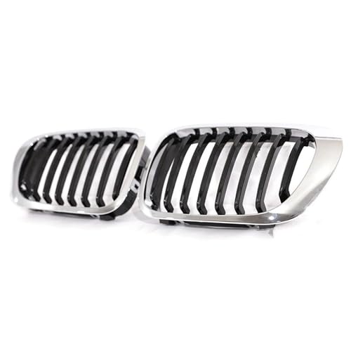 Calandre double latte BMW E46 plastique ABS carbone pour remplacer grille